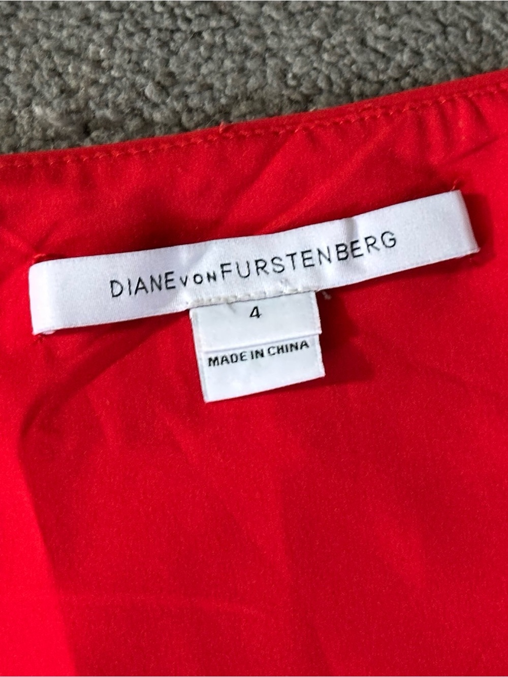 Diane Von Furstenberg Vibrant Red Scoop-Neck Sheath Bodycon Dress Formal Wedding - Picture 5 of 8